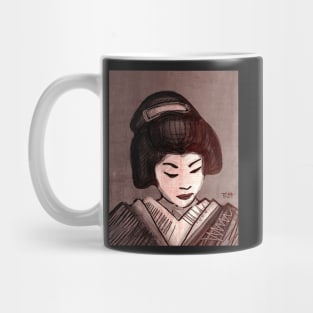 Geisha illustration Mug